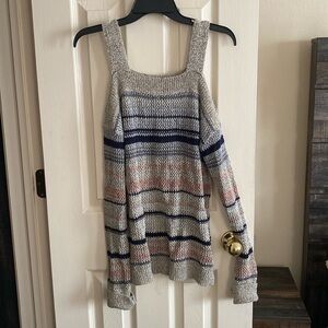 Open knit sweater